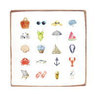 Favorite Summer Things Square Block Sign