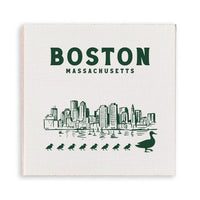 Boston Skyline Ducklings Magnet