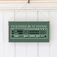 Fenway Scoreboard Twine Sign