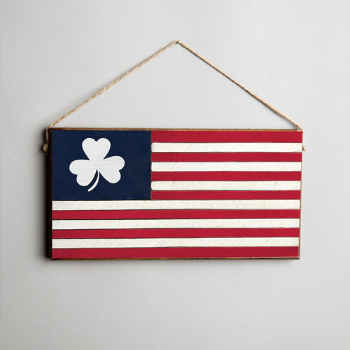 Shamrock Flag Twine Sign