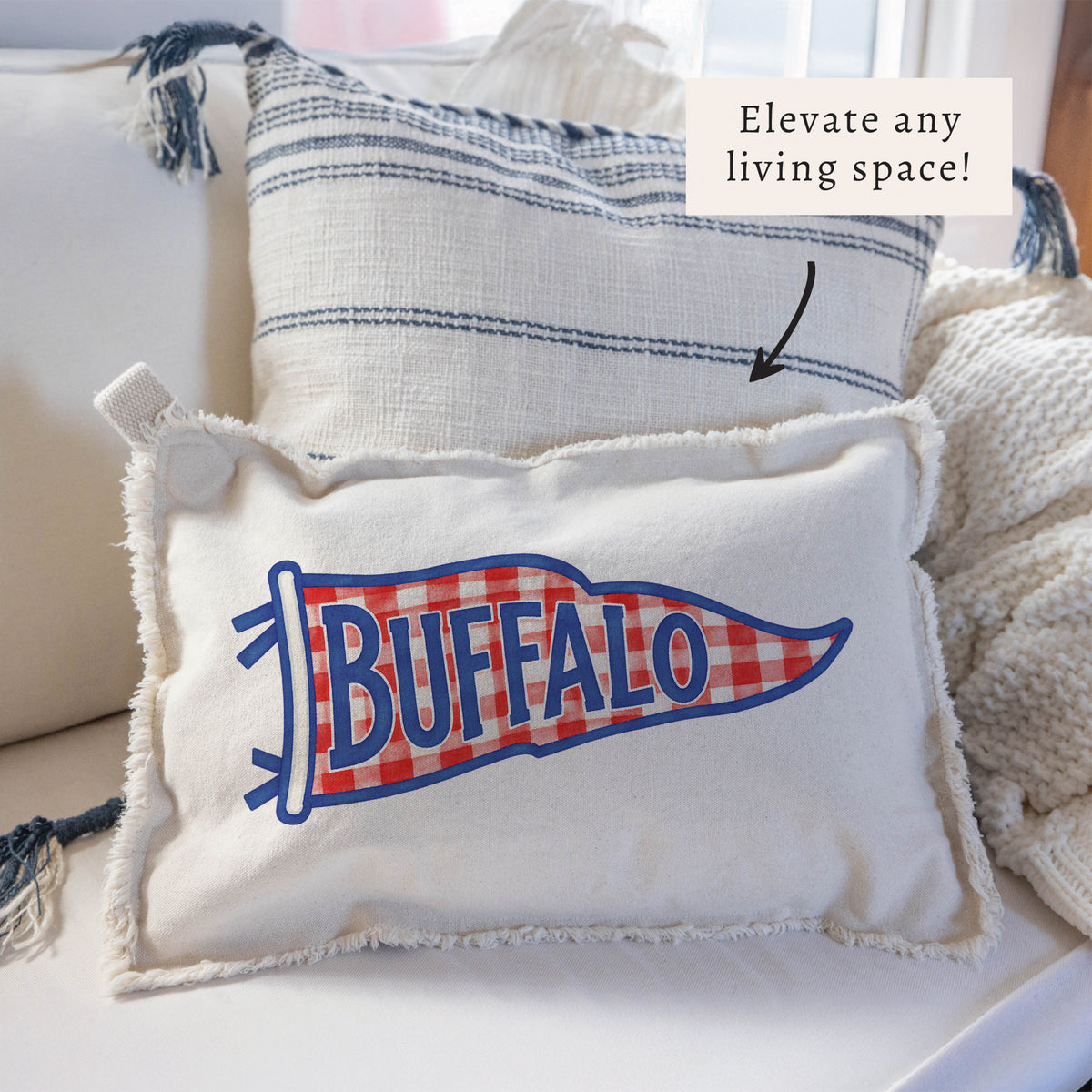 Buffalo Banner Pillow