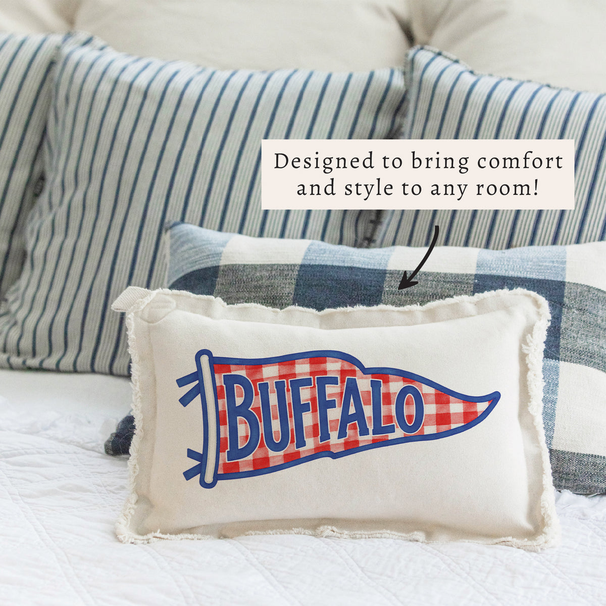 Buffalo Banner Pillow