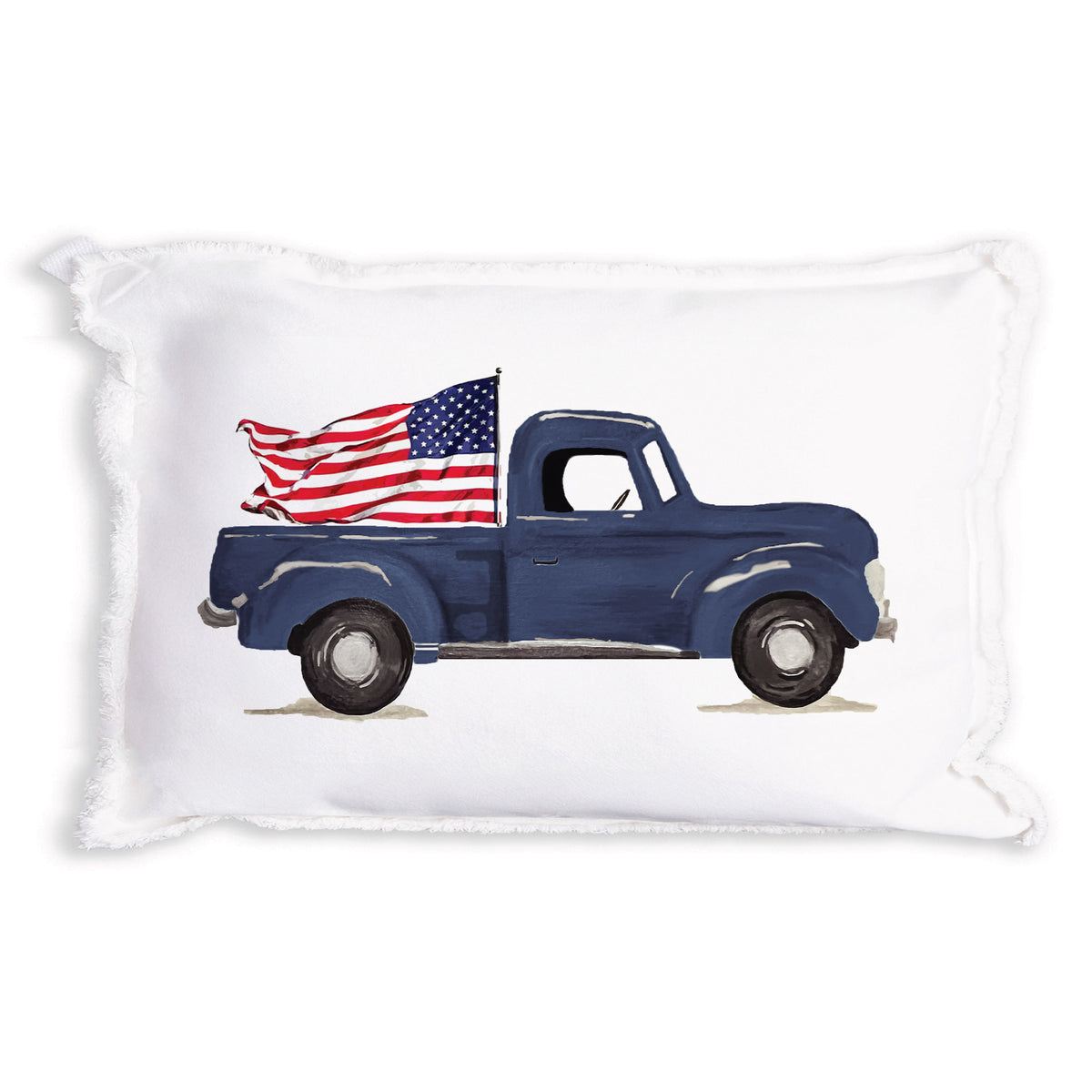 Flag Truck Pillow