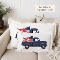Flag Truck Pillow
