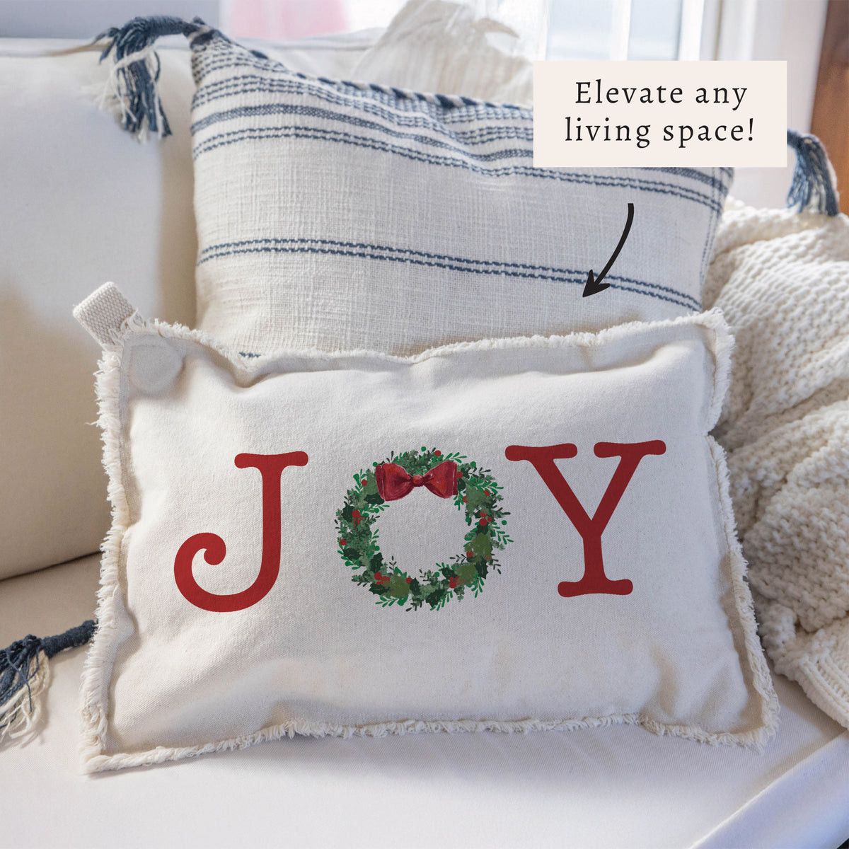 Joy Wreath Pillow