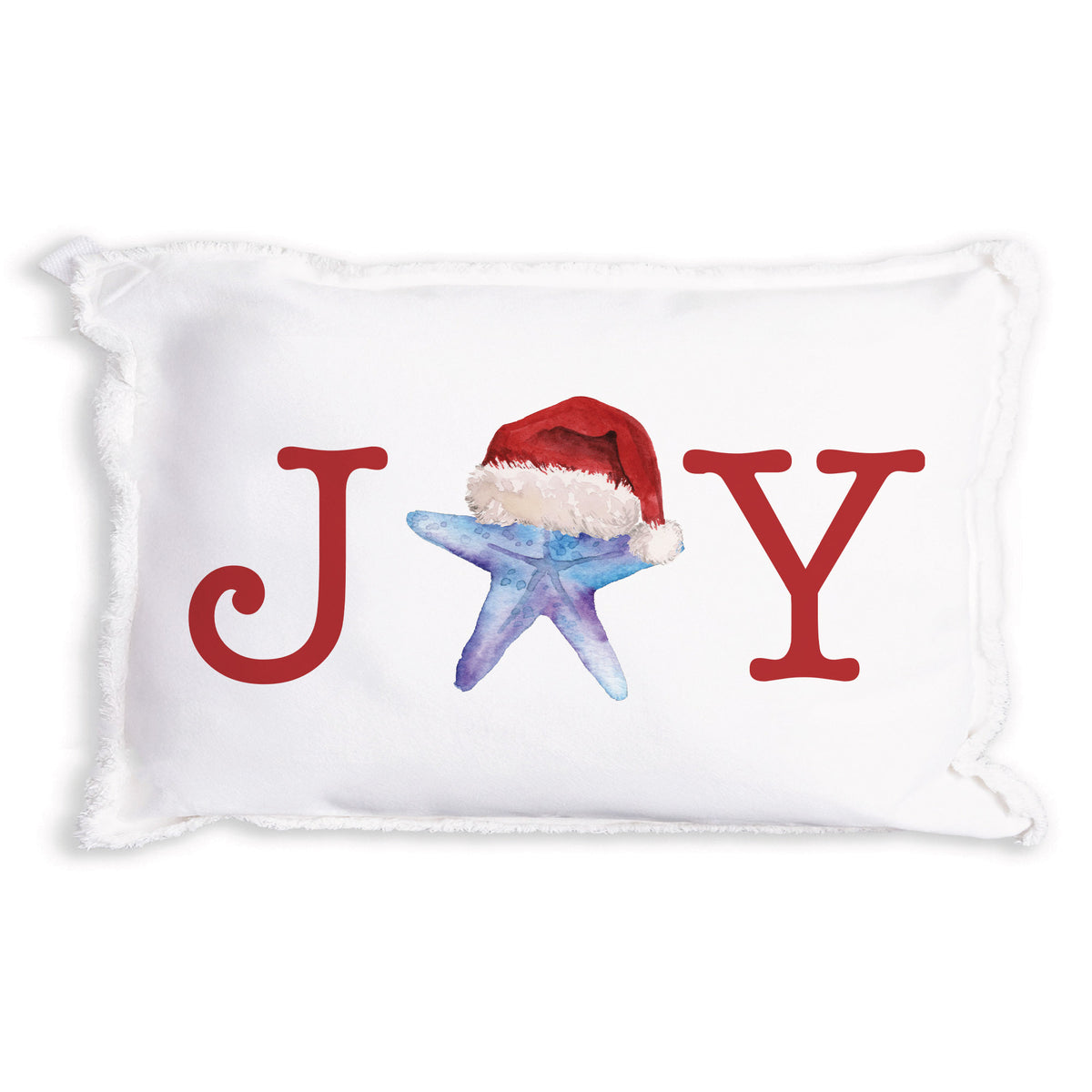 Joy Santa Starfish Pillow