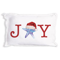 Joy Santa Starfish Pillow