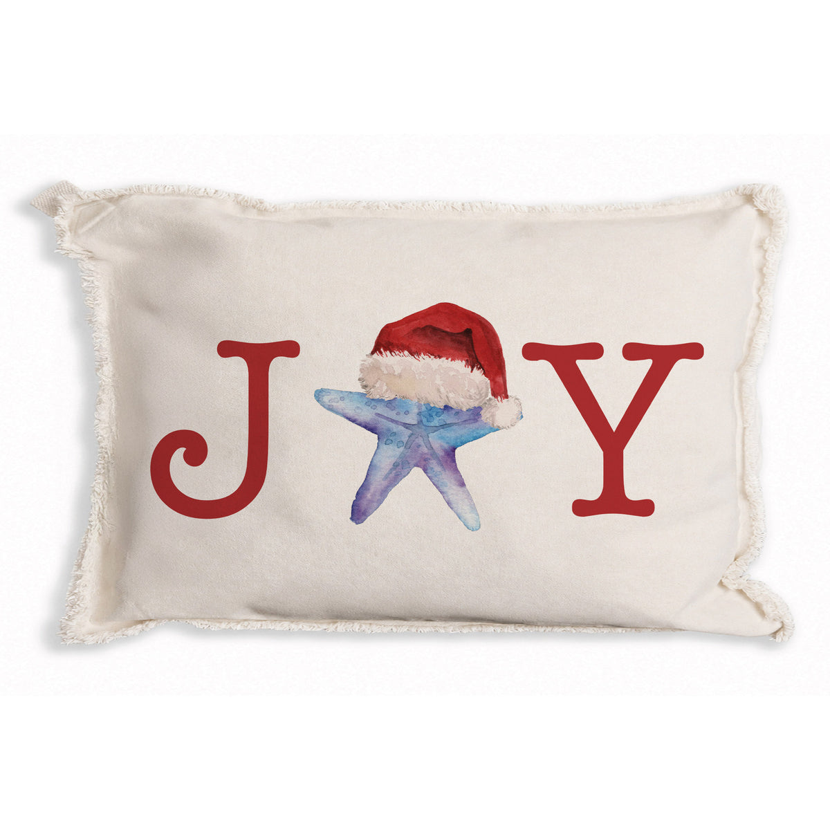 Joy Santa Starfish Pillow