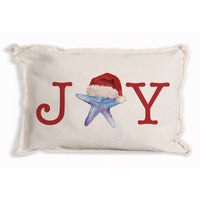 Joy Santa Starfish Pillow