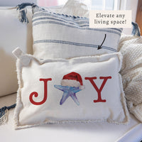 Joy Santa Starfish Pillow