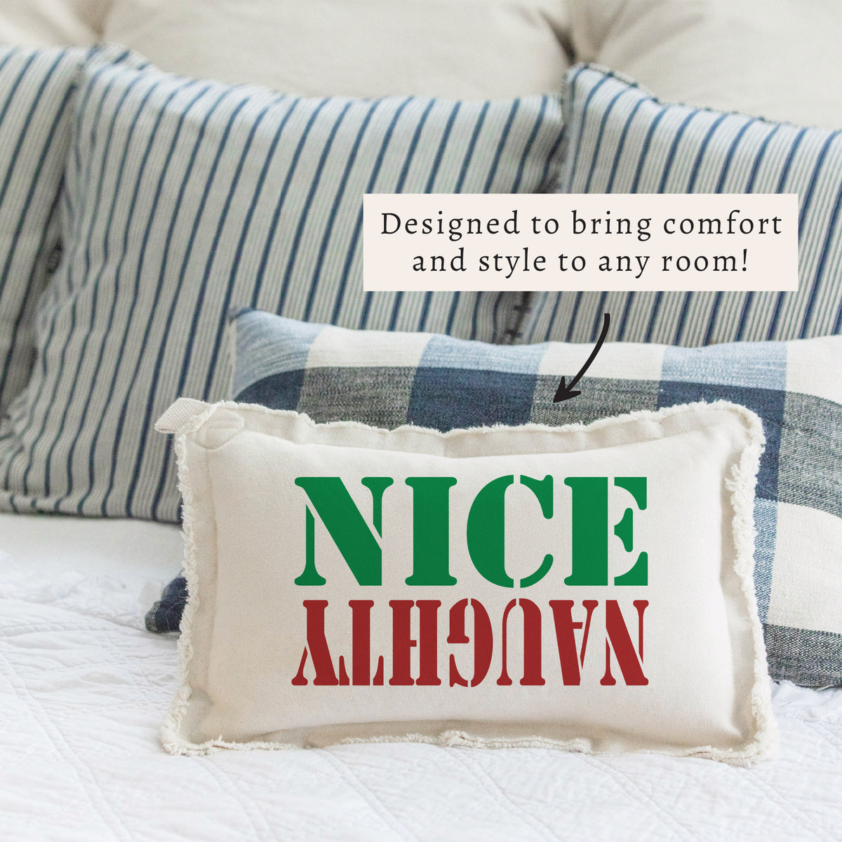 Naughty Nice Pillow