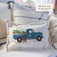 Ski Patrol Truck Pillow