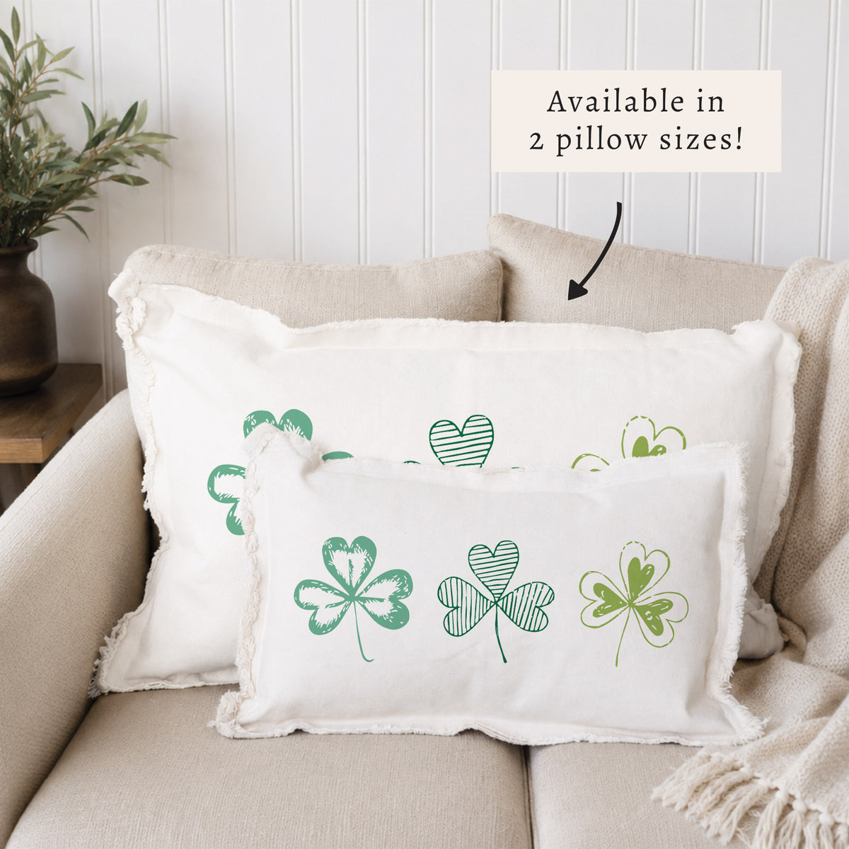 Shamrocks Pillow