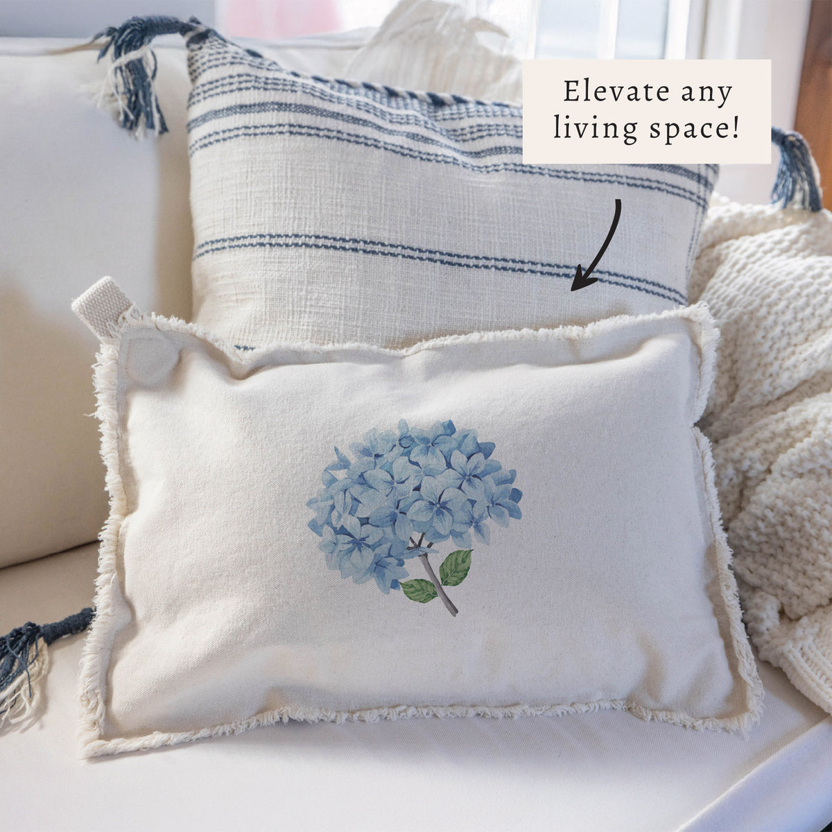 Blooming Hydrangea Pillow