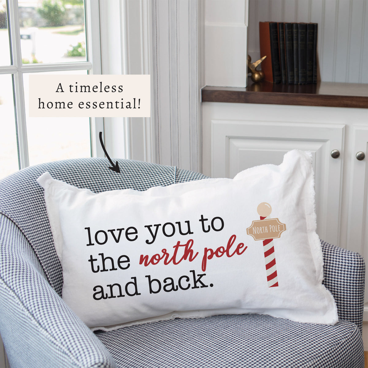 Love you to the North Pole and Back Pillow