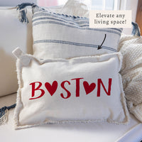 Boston Heart Pillow