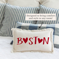 Boston Heart Pillow