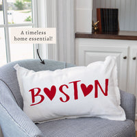 Boston Heart Pillow