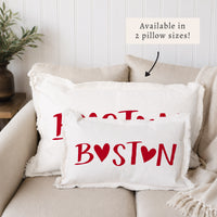 Boston Heart Pillow