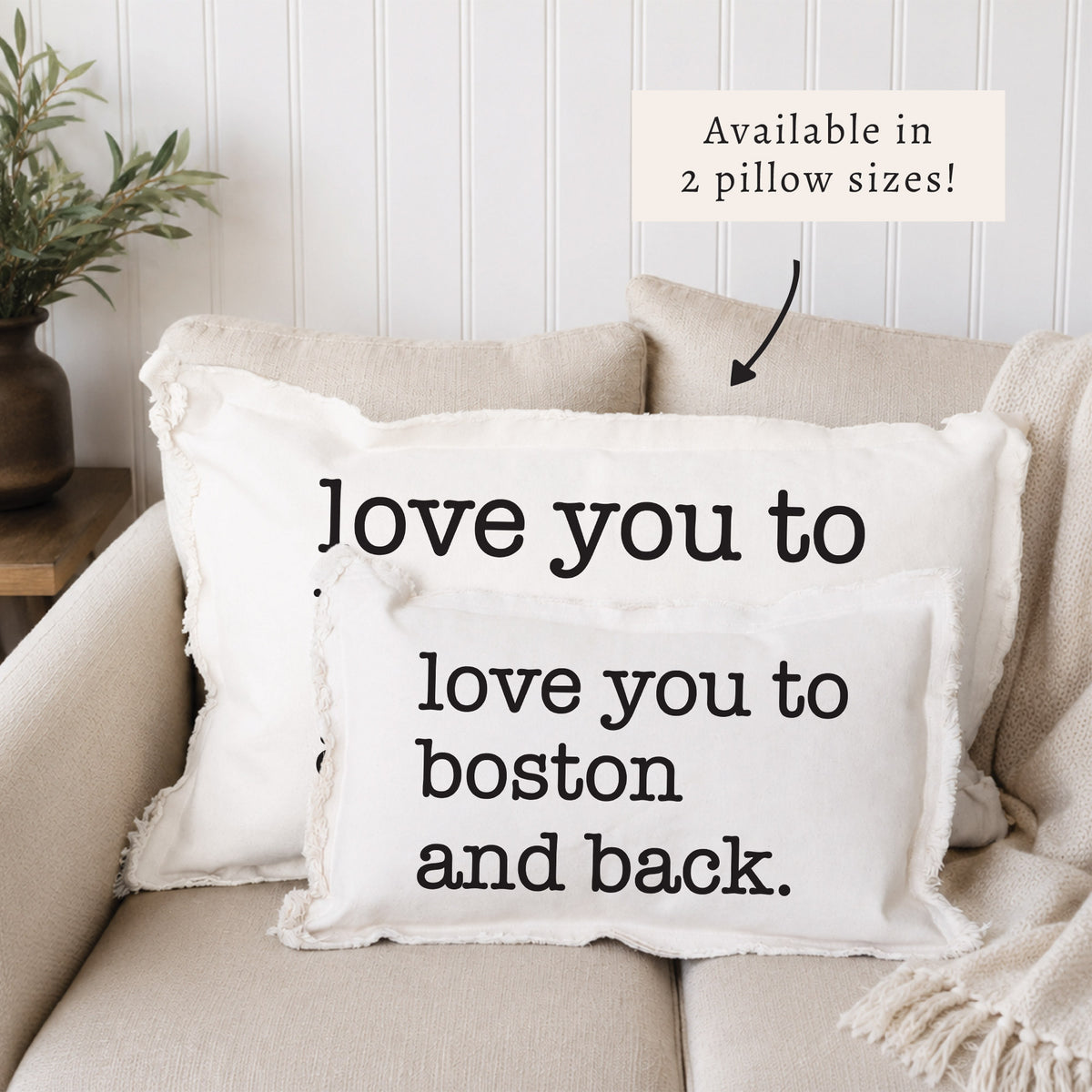 Love You To Personalized Pillow