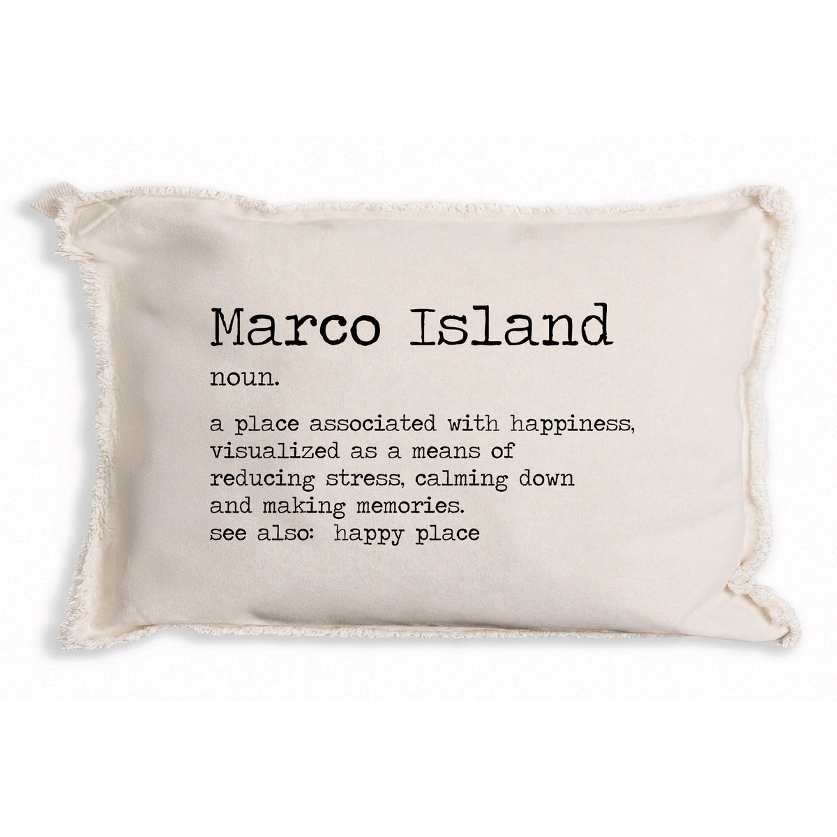 Happy Place Definition Personalized Pillow