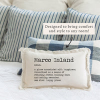 Happy Place Definition Personalized Pillow