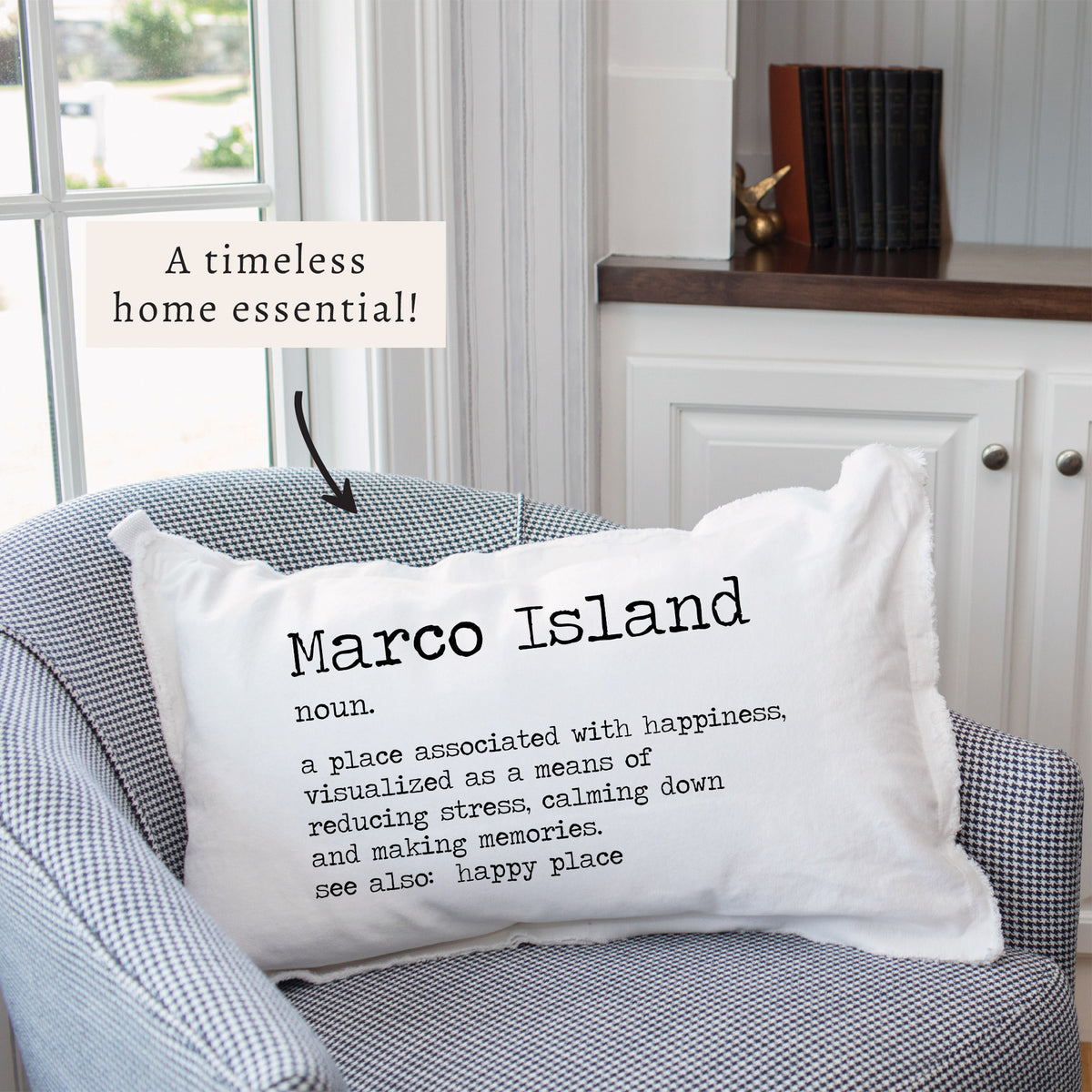 Happy Place Definition Personalized Pillow