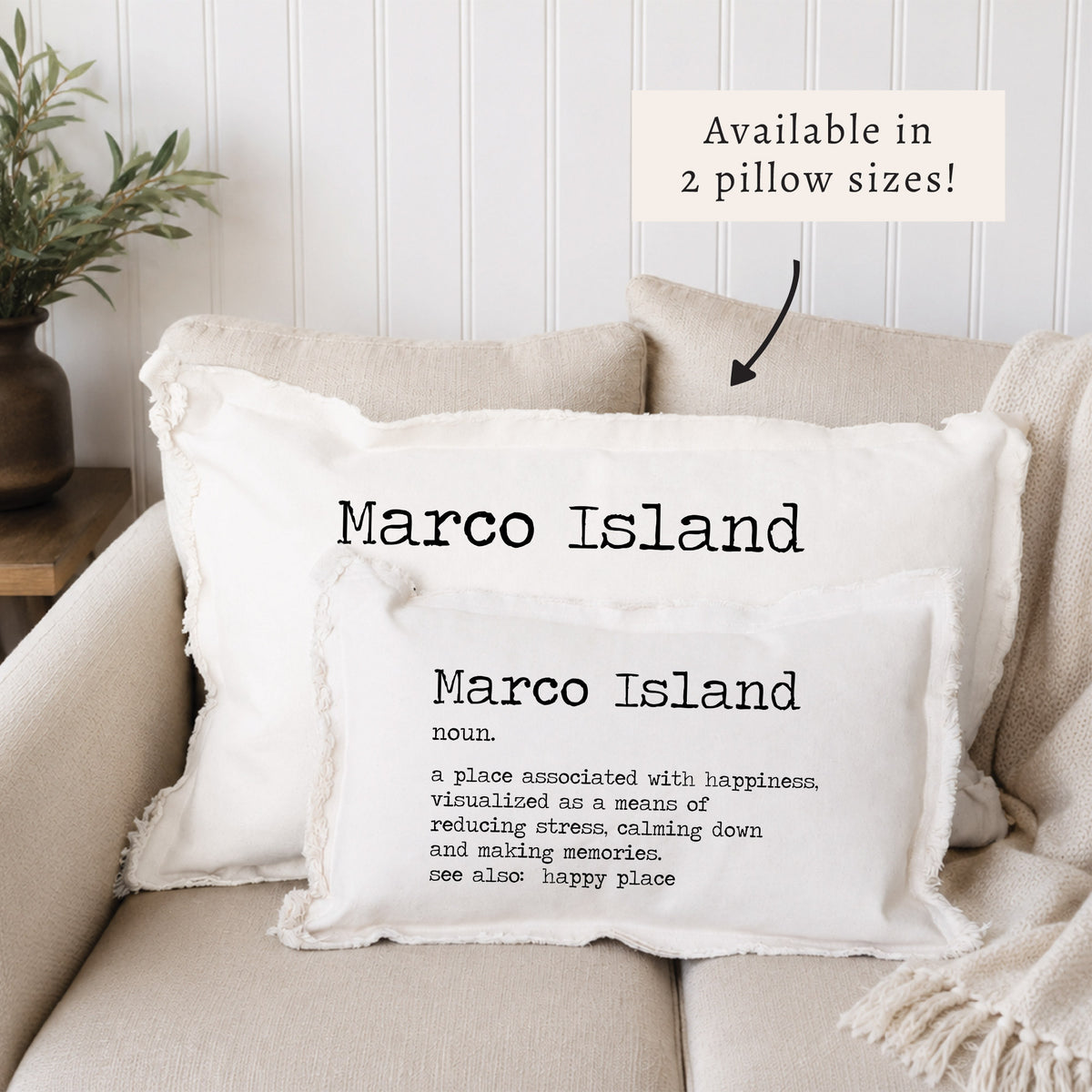 Happy Place Definition Personalized Pillow