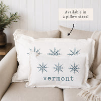 Snowflake Personalized Pillow