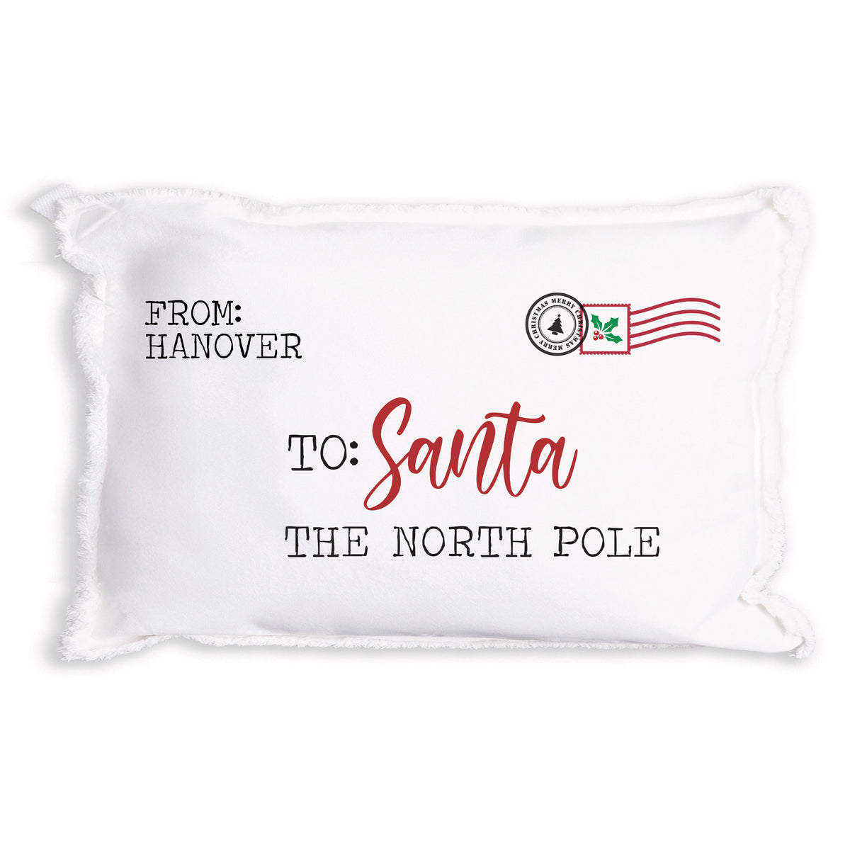 Letter To Santa Personalized Pillow