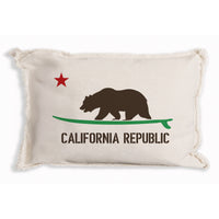 Cali Surf Bear Personalized Pillow