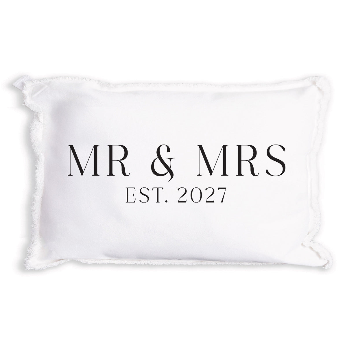 Mr & Mrs Established Personalized Pillow