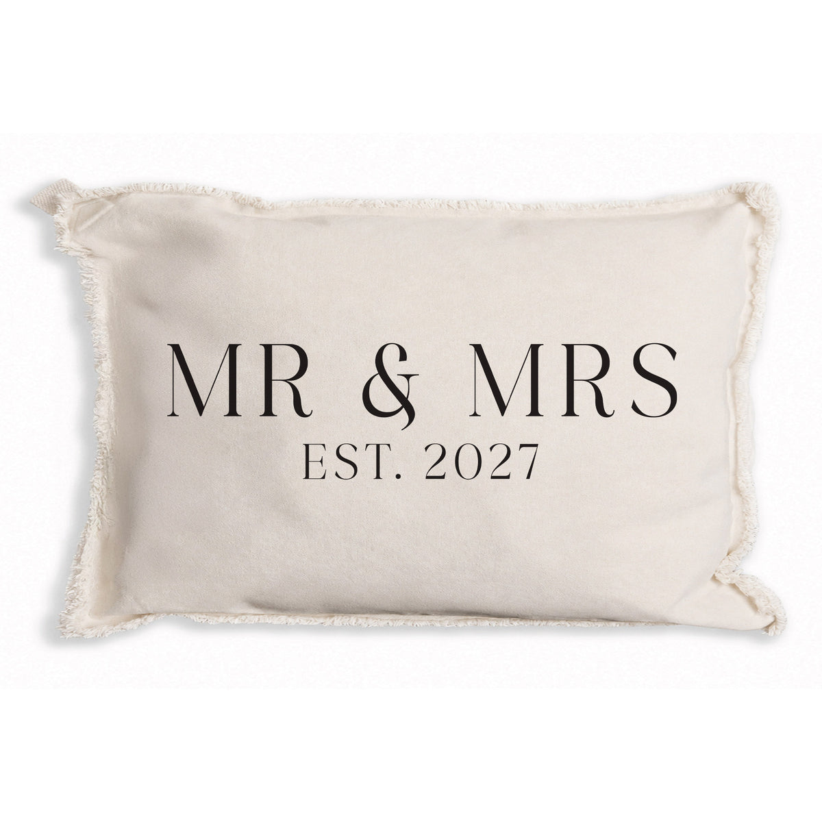 Mr & Mrs Established Personalized Pillow
