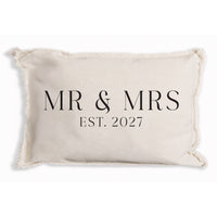Mr & Mrs Established Personalized Pillow