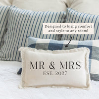 Mr & Mrs Established Personalized Pillow