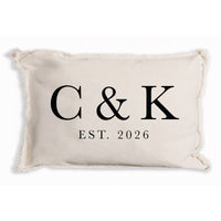 Initials Established Personalized Pillow
