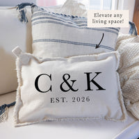 Initials Established Personalized Pillow