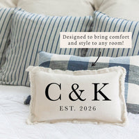 Initials Established Personalized Pillow