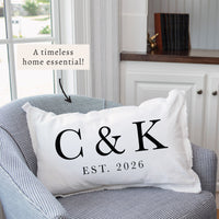 Initials Established Personalized Pillow