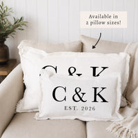 Initials Established Personalized Pillow