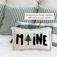 Maine Tree Icon Pillow