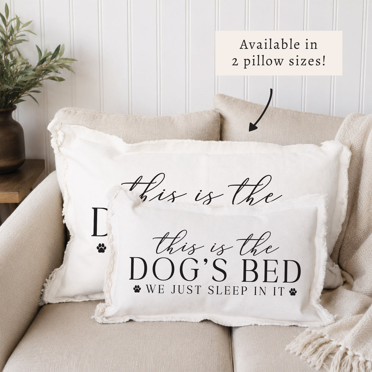 This Is The Dog's Bed Pillow