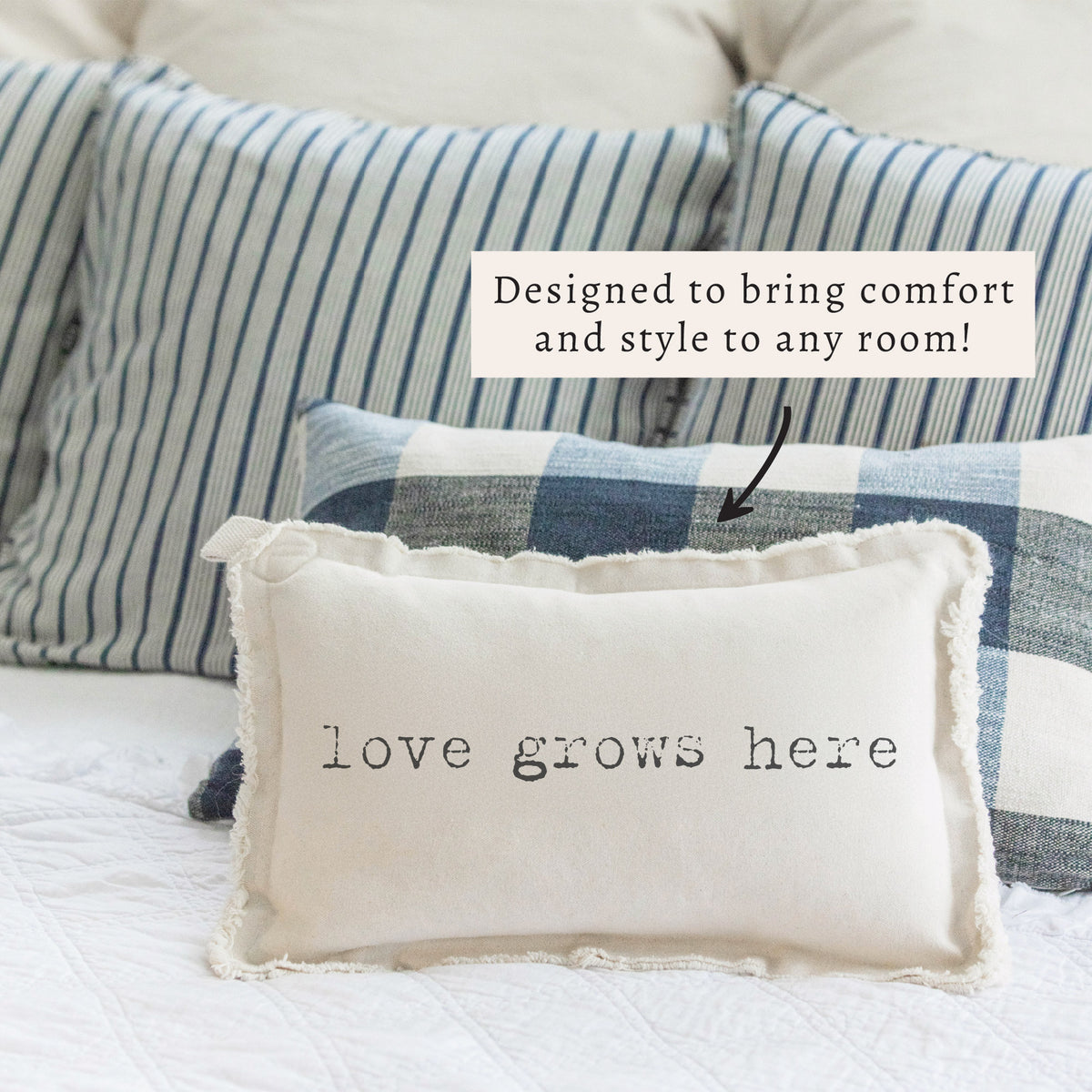 Love Grows Here Pillow