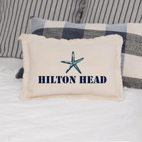 Personalized Starfish One Line Text Lumbar Pillow