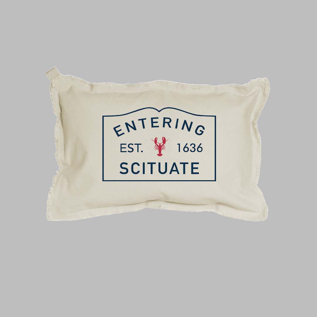 Lobster Entering Your Town Personalized Lumbar Pillow