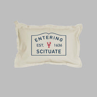 Lobster Entering Your Town Personalized Lumbar Pillow
