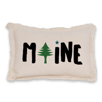 Maine Tree Icon Lumbar Pillow