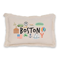 Boston Icons Rectangle Pillow
