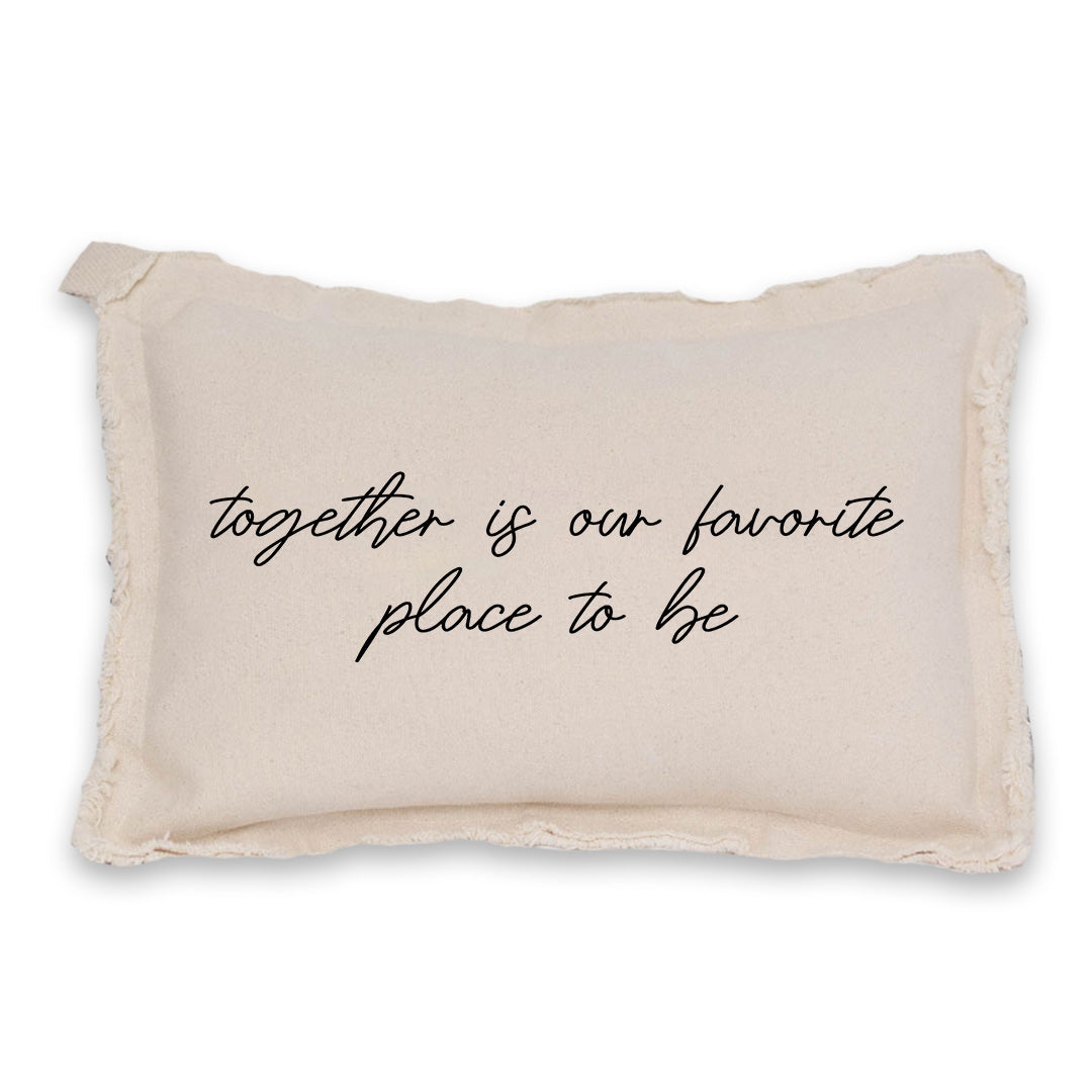 Together Is Our Favorite Place To Be Rectangle Pillow