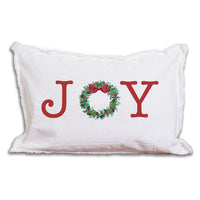 Joy Wreath Lumbar Pillow